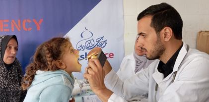 مشروع العيادة المتنقلة في غزة