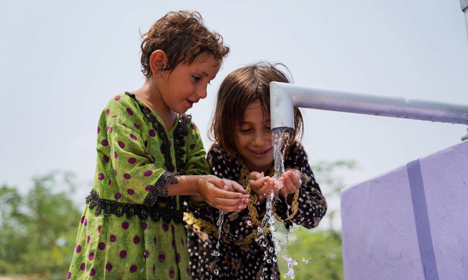 آبار المياه والتدريب الصحي في باكستان