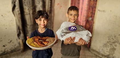 وجبات إفطار للصائمين في غزة 