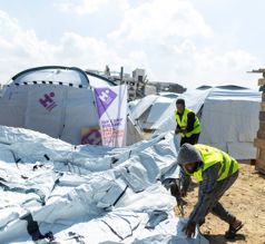 خيام للنازحين في غزة