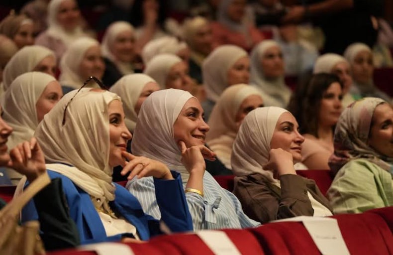 الحضور في محاضرة إيمان بطيخة في دمشق يوليو 2026