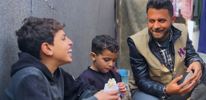 ساندويتش فلافل في غزة