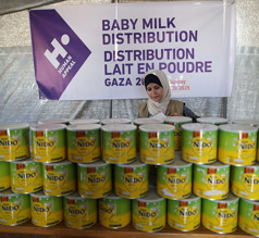 حليب الأطفال في غزة