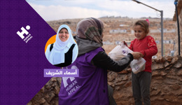   إفطار الصائمين النازحين في غزة ولبنان مع أسماء الشريف