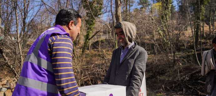 وتم توزيع 20 حزمة غذائية في تحصيل ديركوت، مقاطعة باغ، آزاد جامو وكشمير، لتوفير المواد الأساسية للأسر المحتاجة خلال شهر رمضان.